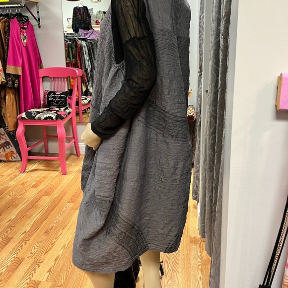 EUC M/L Mao Mam Funky Gray Sleeveless Dress - Picture 2 of 3